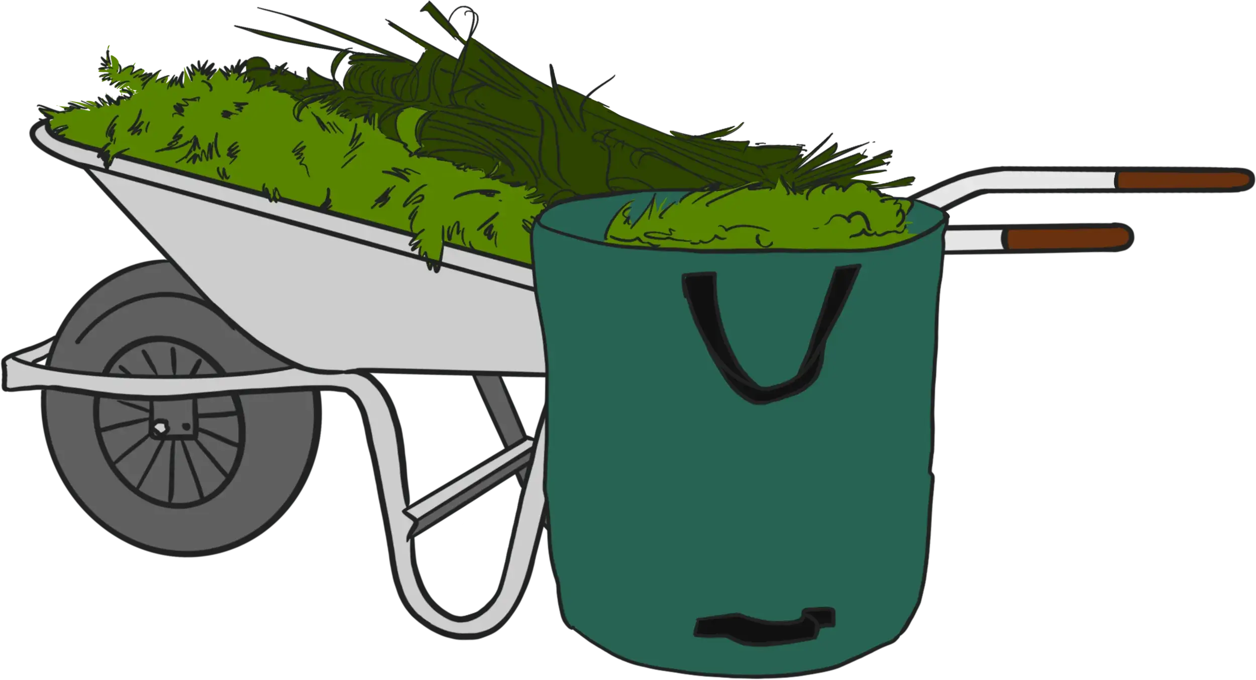 Grüngut und Gartenabfälle